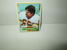 DAVE BUTZ 1980 football card Topps #499 Rookie Rc WASHINGTON REDSKINS DT Nm