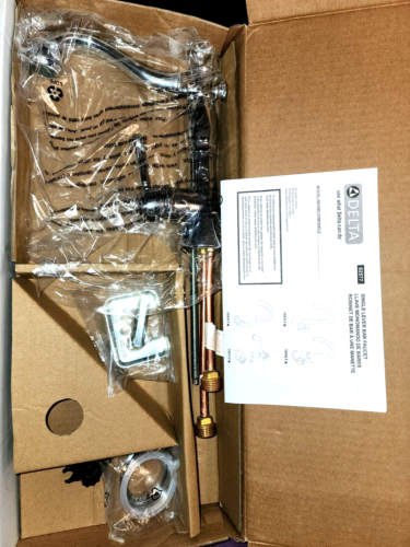 New! Delta Cassidy Single Handle Prep Bar Sink Faucet - Chrome - 1997LF - Picture 2 of 4