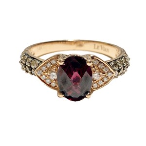 1-899-LEVIAN-NATURAL-RHODOLITE-GARNET-amp-CHOCOLATE-DIAMOND-14K-ROSE-GOLD-RING-S7
