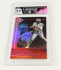 2021 Justin Fields Chronicles Draft Picks Illusions Pink Holo ROOKIE HGA 9.5 GEM