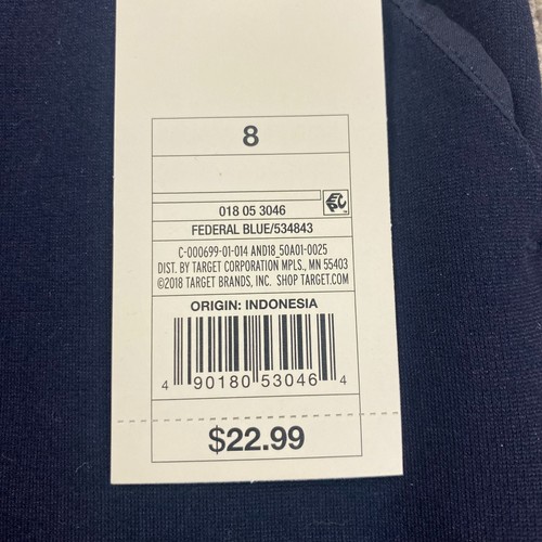 A New Day Skirt Size 8 Blue Pencil Knee Length Side Pockets Pull On Back Zip - Picture 7 of 13
