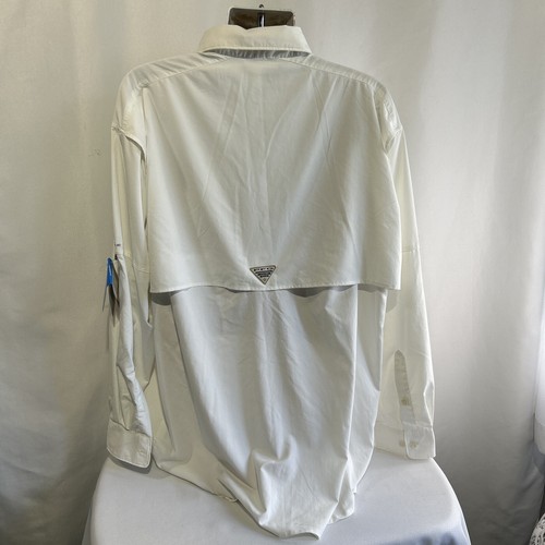 Camisa de Pesca Columbia Omni-Shield Blood N' Guts Nueva con Etiquetas - Hombres Talla XL Blanca - Ventilada - Imagen 4 de 13
