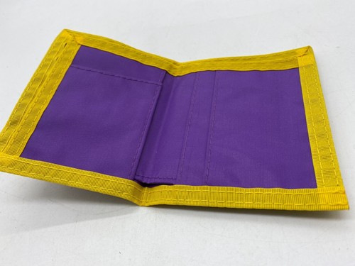 Billetera doble doble oficial genuina de baloncesto de la NBA LA Los Angeles Lakers - Imagen 2 de 2