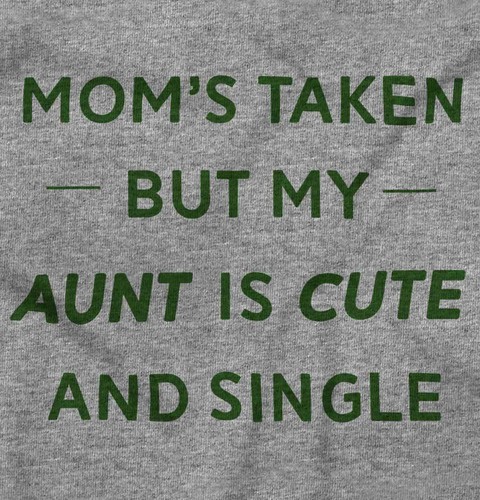 Funny Single Aunt Niece Nephew Shower Gifts Newborn Baby Boy Girl Infant Romper - Picture 2 of 10