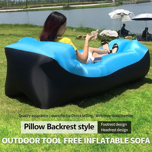 Aufblasbar Luftsofa Garten Strandsofa Couch Liegesessel Air Lounger Beach Sofa - Bild 6 von 12