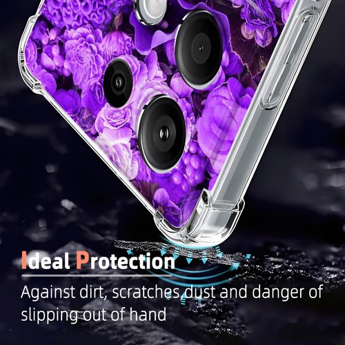 Elegant Flowers Phone Case Soft TPU Cover For Xiaomi 15 14T Redmi Note 14 13 12 - Picture 42 of 59