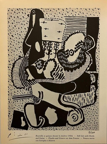 Pablo Picasso Hand Signed Original Lithograph Print Certificate $3500 Appraisal. - Picture 2 of 12