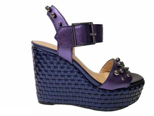 SCARPE SANDALI SANDALO ZEPPA DONNA BRUNO PREMI R6600G PELLE BLU ORIGINALE PE - Foto 2 di 6