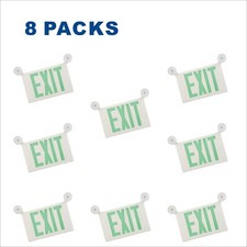 Spectsun 8 Packs LED Exit Sign&Emergency Lights Exit Sign Lights Buniess/Home.