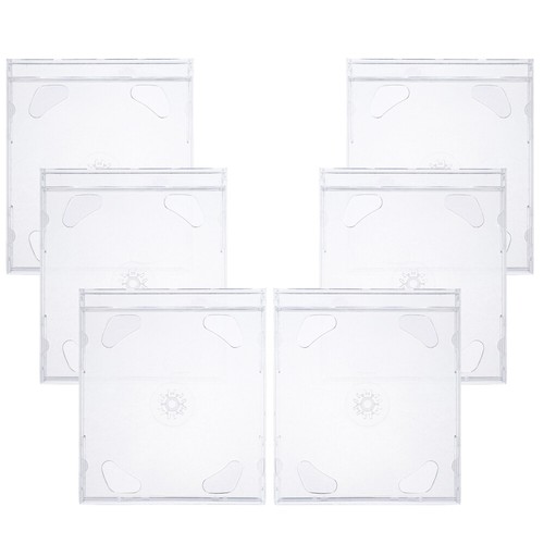  6 Pcs CD-Hülle CD-Aufbewahrungshüllen Aufbewahrungsbehälter Für DVD-Halter