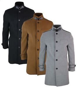 Veste longue manteau 34 col Mao montant décontracté chic Veste longue manteau 34 col Mao montant décontracté chic