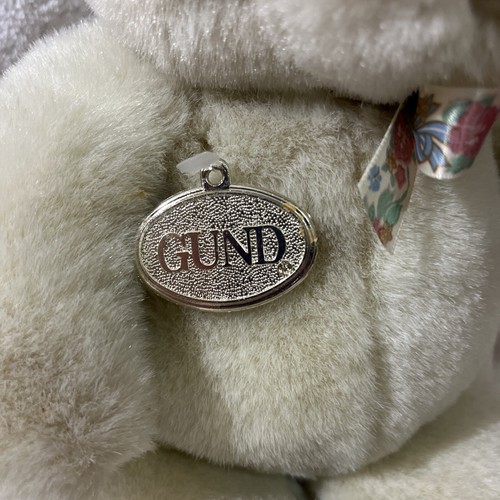 Oso blanco Gund con cinta de flores - Imagen 2 de 4