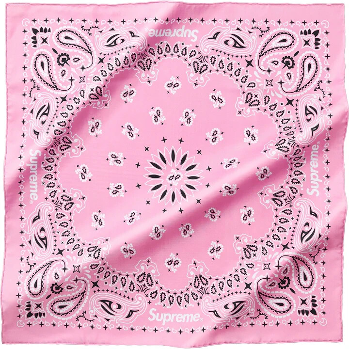 【美品】SupremeシュプリームSilk Bandana シルクバンダナピンク SUPREME SILK BANDANA PINK **SHIP NOW** | eBay