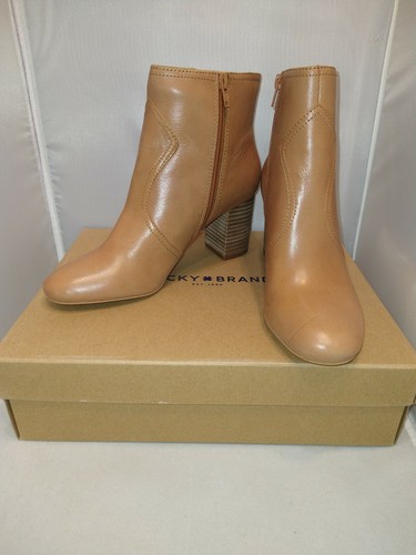 Lucky Brand Women's Fashion Leather Boot LK-Sheirin , Latte Bewell Size 8 M - Picture 8 of 9