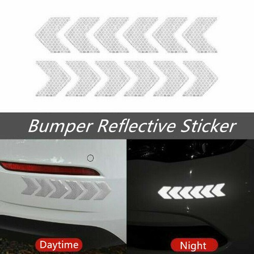Reflective Car Door Bumper Truck Wheel Handle Sticker Tape Safety Warning Decal - Picture 52 of 52