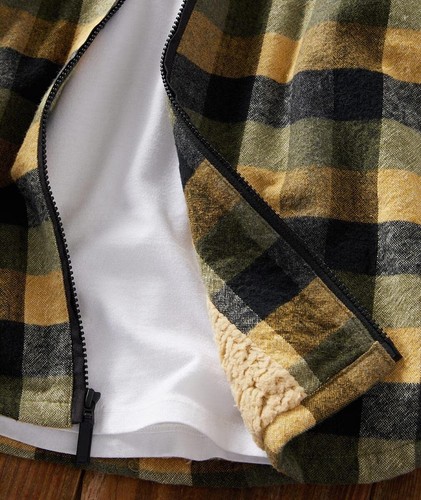 Carbon2Colbolt Buffalo Check Zip Multi JacShirt Herren Neu mit Etikett - Bild 3 von 4