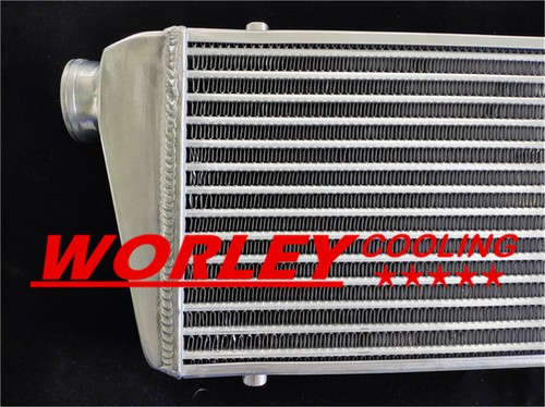 Front Mount Intercooler 550*230*52mm 2.25" Aluminium Piping BLACK Silicone Hose - Picture 12 of 19