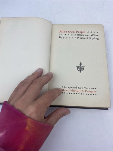Mine Own People and In Black and White By Rudyard Kipling Library Edition Rand M - Picture 5 of 22