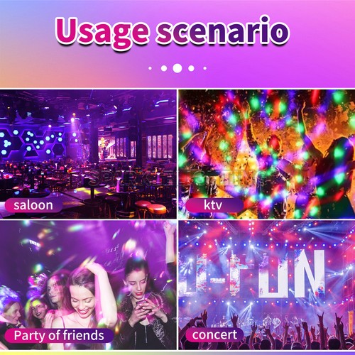 7 Color Party Magic Ball Light Remote Control Mini Disco Strobe Mini DJ Lighting - Picture 6 of 8