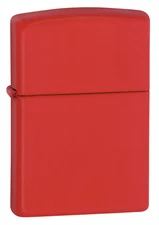 Zippo Windproof Red Matte Lighter, 233, New In Box