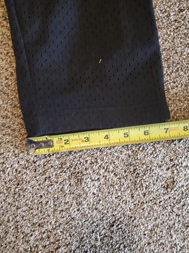 Soccer Track Pants Youth Size 8 Black Mesh Warm Up Running Workout Full Zip Leg - Picture 11 of 13