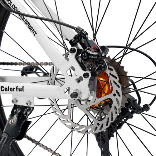26" White 27 speed double disc brake Suspension Fork mountain bike MTB for adult - Picture 10 of 16