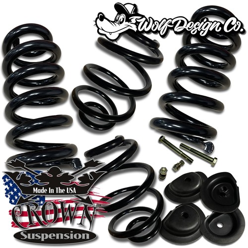 3/4 Drop Kit C10 63-72 Lowering Coils Springs & Shocks Crown Suspension - Picture 2 of 7