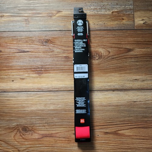 Under Armour Adult Baseball Softball Belt Red One Size - Picture 4 of 6