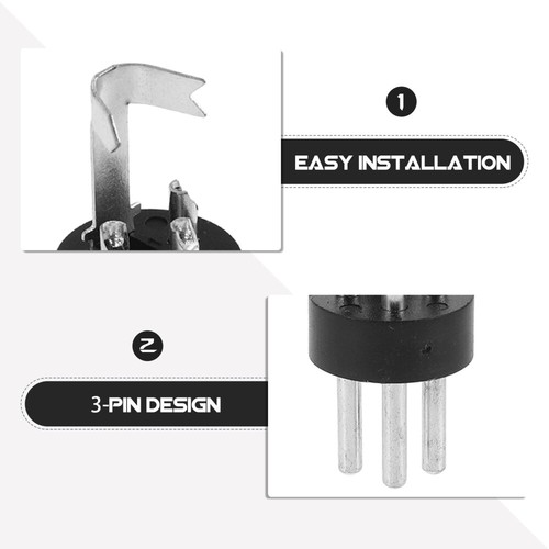 10 Stück Mikrofon-Stecker, Ersatz-Mikrofonstecker, 3-polige Mikrofonstecker - Bild 3 von 12