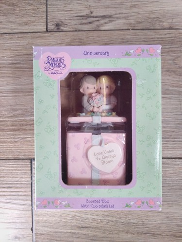 Vintage NIB Precious Moments By Enesco Anniversary Trinket Box - Picture 1 of 2