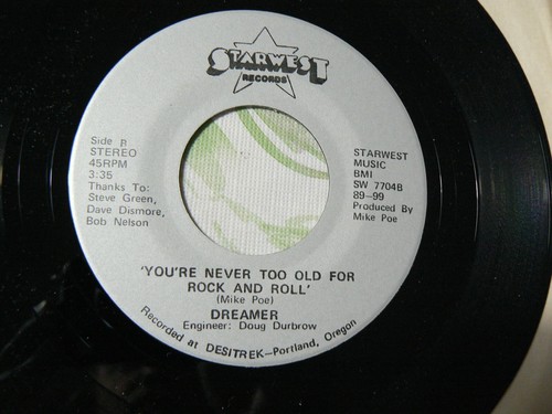 Dreamer – Don't Get Left Behind - 45rpm 1979 AOR/Hard Rock 7" Vinyl Record - Imagen 3 de 3