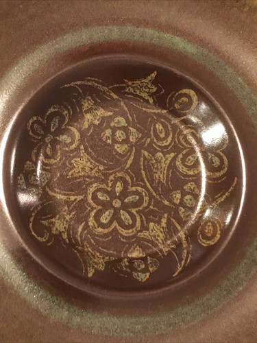 FRANCISCAN MADEIRA GREEN BAND FLORAL EARTHENWARE (6) DESSERT Plates 5 7/8” - Picture 3 of 8