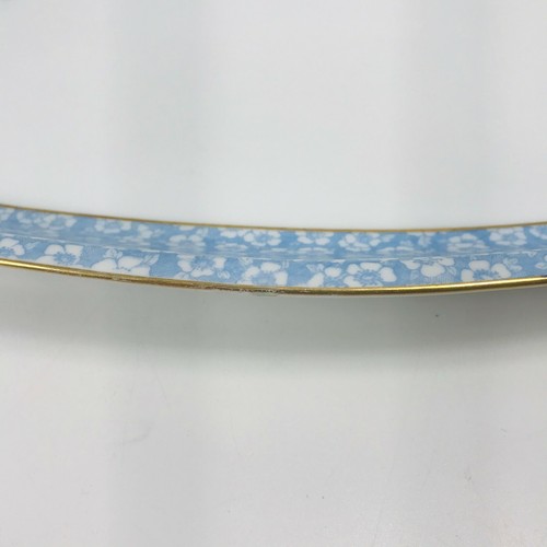 Limoges Serving Platter Tressemanes & Vogt D&C Chintz Baby Blue Dish Flowers - Picture 5 of 12