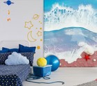 3D Waves Starfish O1713 Wallpaper Wall Mural Removable Self-adhesive Sticker Eve