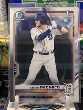 2021 Bowman Draft Chrome Izaac Pacheco 1st Bowman Detroit Tigers #BDC-46 JB3F