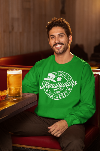 St Patricks Day shirt-Prone to Shenanigans T shirt, Sweatshirt or Long Sleeve T - Picture 13 of 14