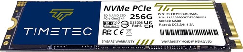 Timetec 256GB SSD NVMe PCIe Gen3x4 8Gb/s M.2 2280 3D NAND High Performance SLC C - Picture 5 of 7