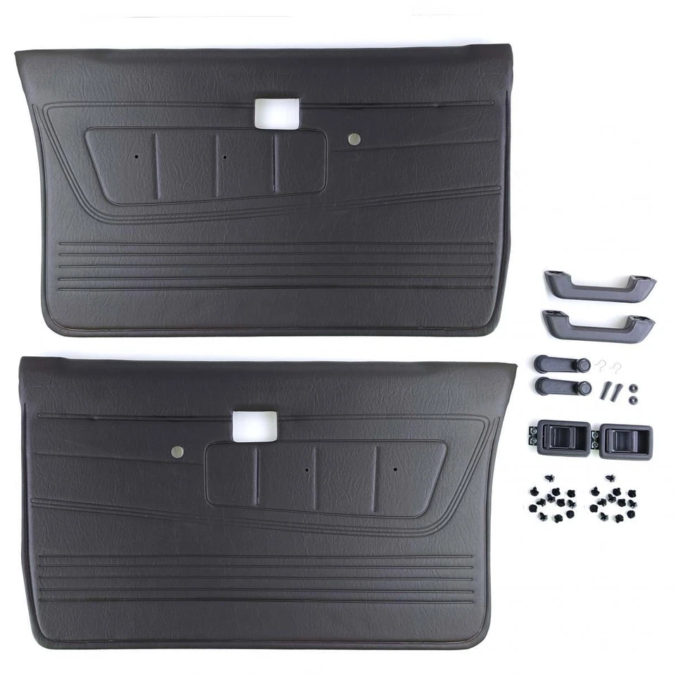 Juego completo panel de puerta interior manija lateral cerradura LR para camioneta Nissan D21 TD 87-90 Foto 2 de 4