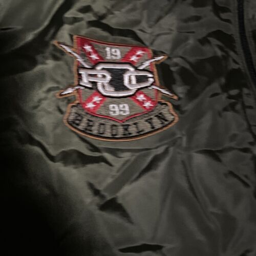 NWT Rocawear 1999 AIRMAN TASK FORCE Green bomber Insulated Jacket ~Size 2XL - Picture 3 of 12
