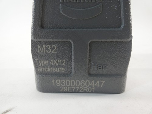 *Lote de 2* Harting HAN 19300060447 Tipo 4X/12 Gabinete Campana de entrada superior Gris M12 - Imagen 7 de 10