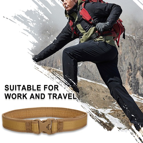 Men's Tactical Military Duty Belt Utility Adjustable Waistband Quick Release - Picture 22 of 26