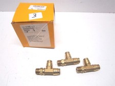 Parker 171PMT-6-6 3/8" Push-to-Connect Tube x MNPT x Tube x Male Fitting - Qty 3