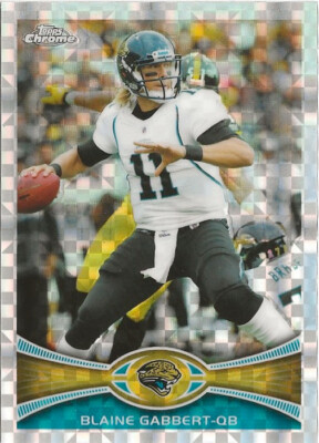 2012 Topps Chrome Blaine Gabbert X-Fractor SP #55 