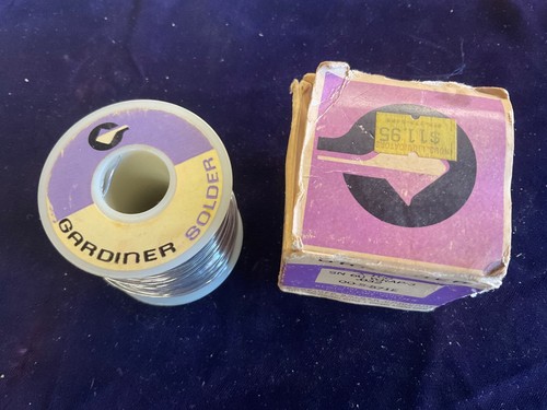 Vintage Gardiner X-100 Rosin Core Solder SN 60 .032 QQ-S-571E 16 oz 1lb - Picture 3 of 7