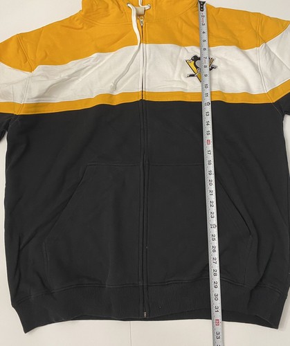 Pittsburgh Penguins Herren 3XL schwarz durchgehender Reißverschluss Hockey Fanatics Hoodie neu - Bild 9 von 12