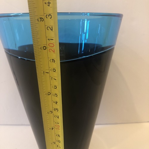 Soichero Sasakura for Sasaki japanese post modern art glass vase 9” excellent - Picture 8 of 12