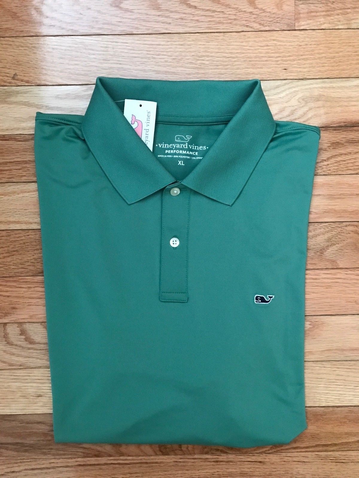 NWT Vineyard Vines Starboard Green L S Slim Fit Performance Polo A99 NWT Vineyard Vines Starboard Green L S Slim Fit Performance Polo A99