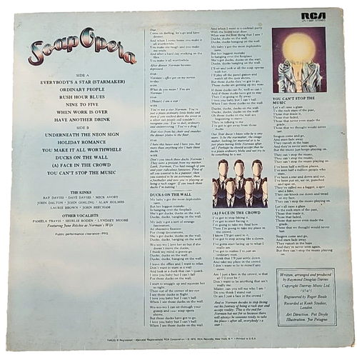 The Kinks Present A Soap Opera (RCA, 1975) LPL1-5081 Vinyl LP Gatefold - Picture 2 of 15