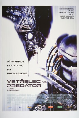 AVP ALIEN VS PREDATOR 23x33 Original Czech movie poster 2004 PAUL W. S. ANDERSON