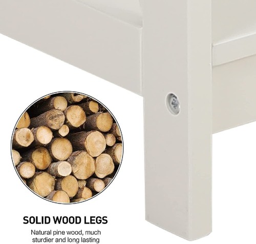 Set of 2 End Table Wedge Side Table X-Design Between Sofa for LivingRoom Bedroom - Picture 2 of 13